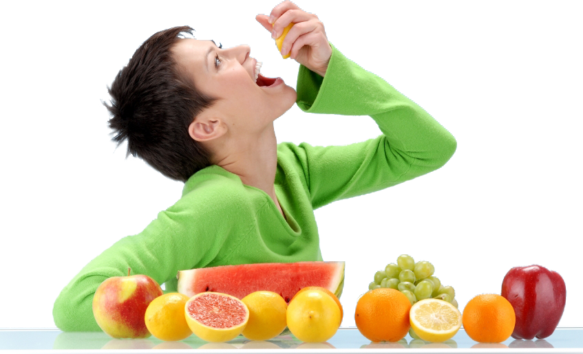Eating Fruit Png - Healthy Habits Clipart (847x515), Png Download