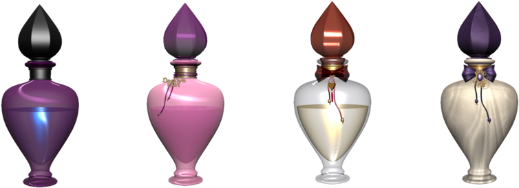 Perfume Bottles Png - Perfumes Bottles Png Clipart (900x361), Png Download