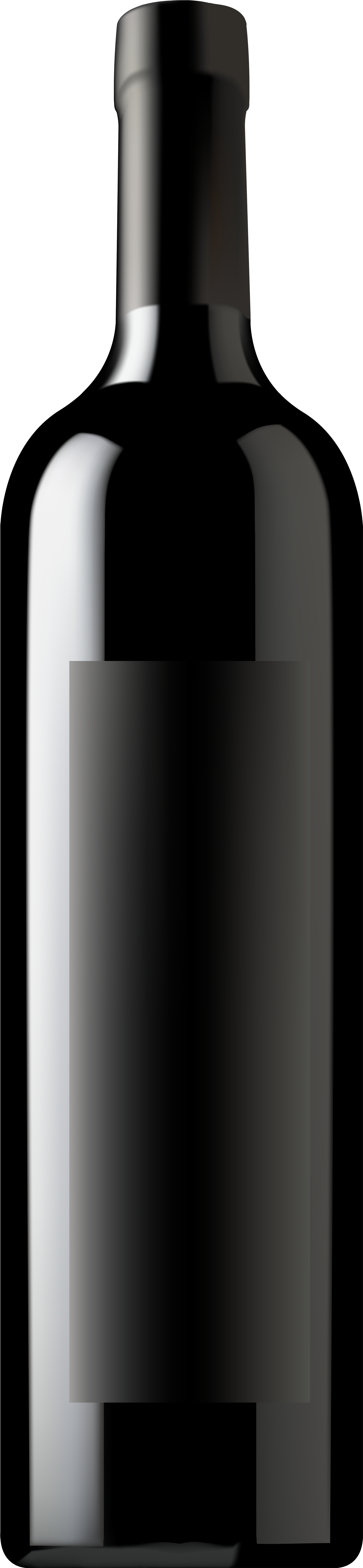 Picture Library Download Bottle Png Clip Art Image - Black Wine Bottle Clip Art Transparent Png (1929x8000), Png Download