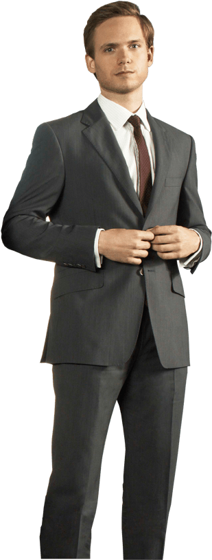Businessman Standing Png - Hombre En Traje Png Clipart (407x823), Png Download