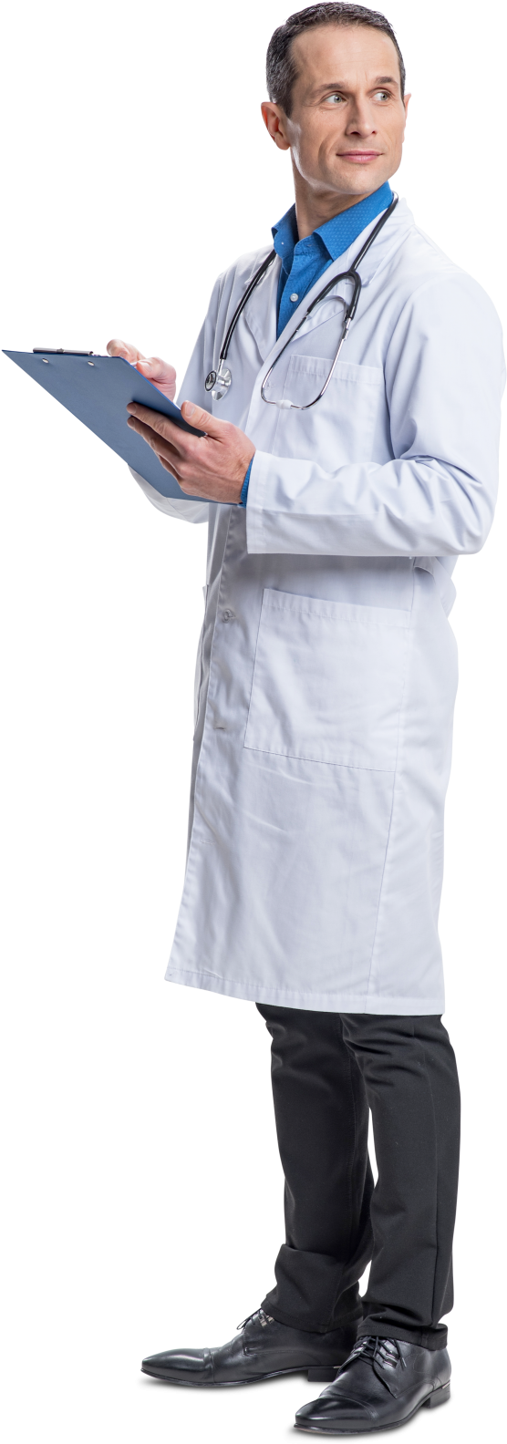 Cut Out Doctor Man Standing - Png Doctor People Cutout Clipart (572x1600), Png Download