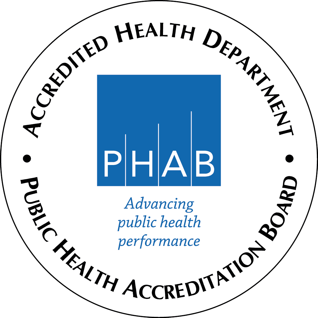 Public Health Accreditation - Phab Accredited Health Department Clipart (1112x1112), Png Download
