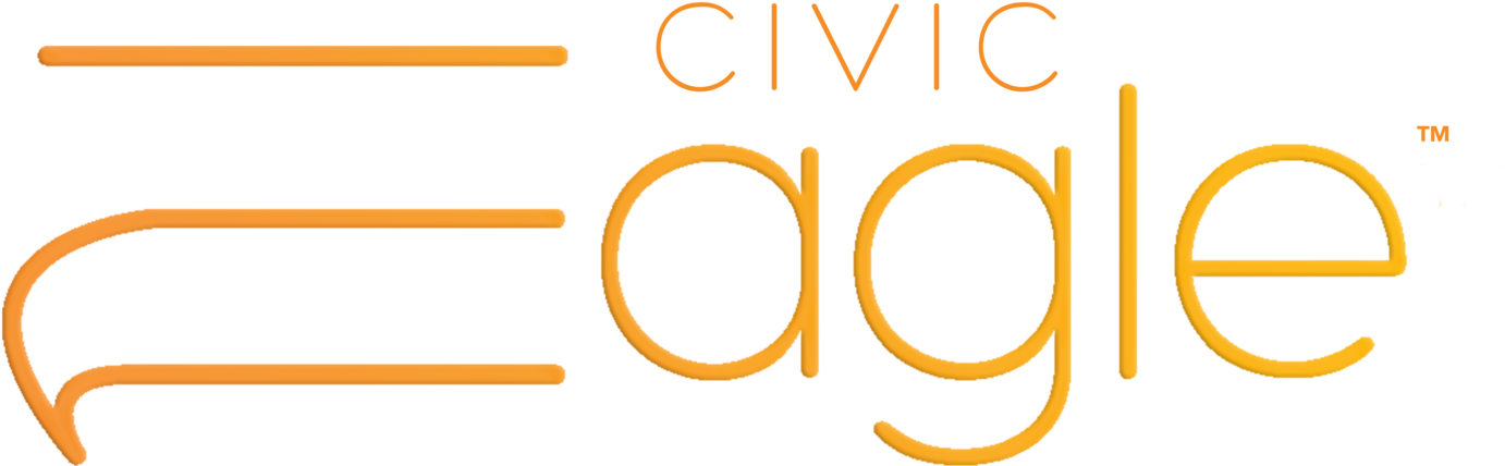 Civic Eagle Logo - Circle Clipart (1500x628), Png Download
