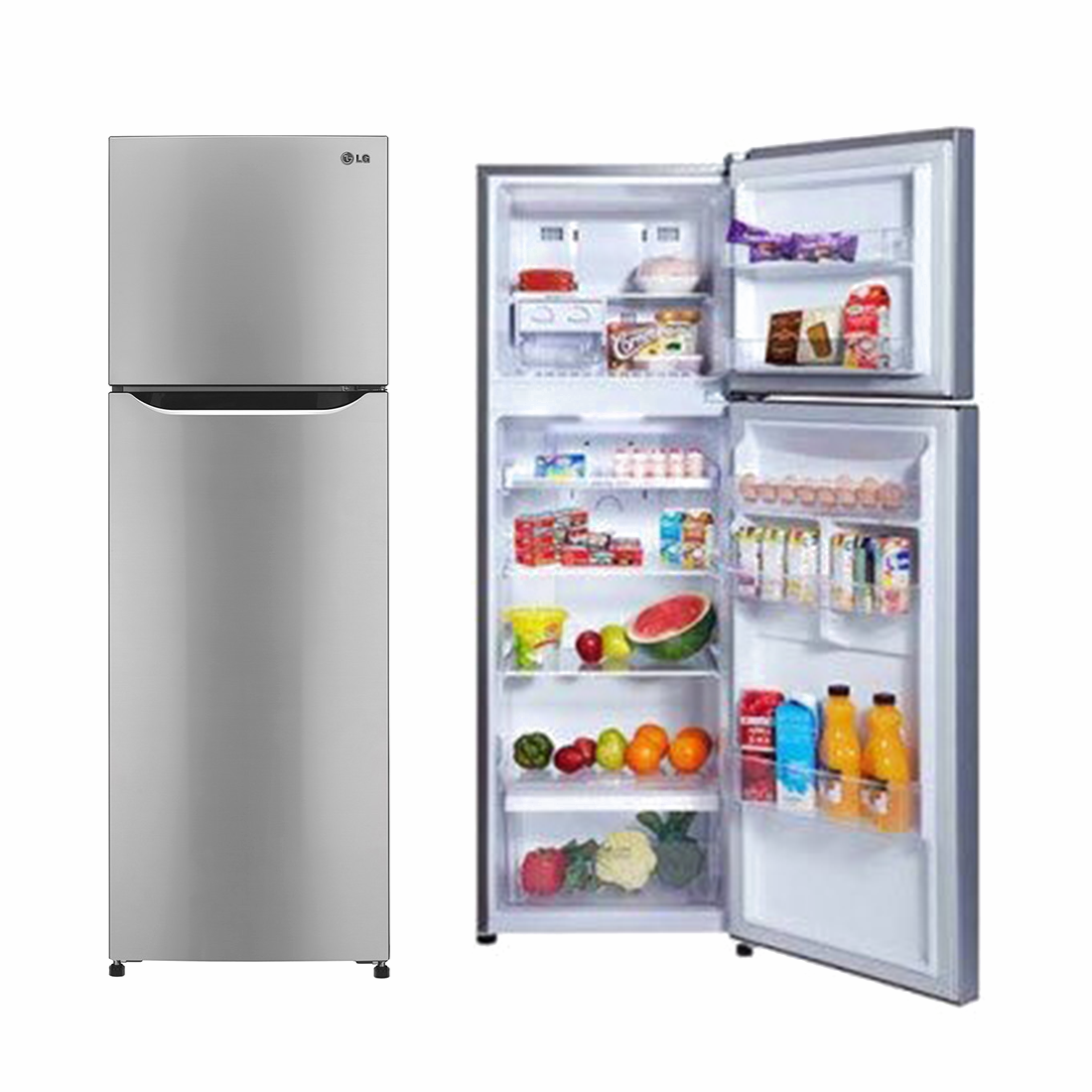 Lg Refrigerator Png Free Download - Lg Ref Gn B202slcl Clipart (1100x1100), Png Download