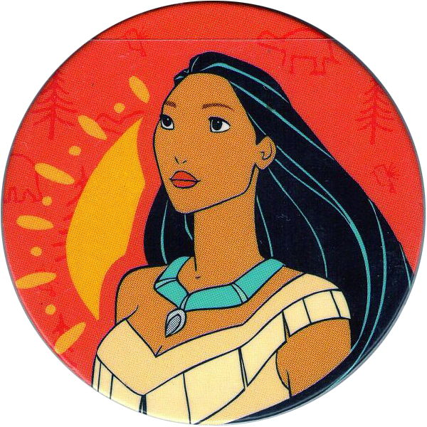 World Pog Federation > C&a > Pocahontas 08-pocahontas - Pocahontas Milk Cap Clipart (600x600), Png Download