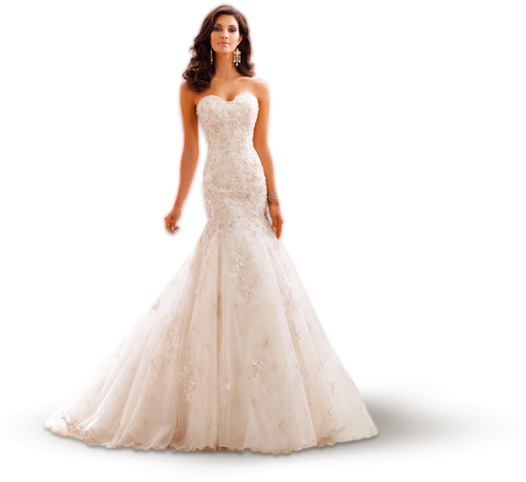 Bride - Transparent Wedding Dress Png Clipart (777x674), Png Download