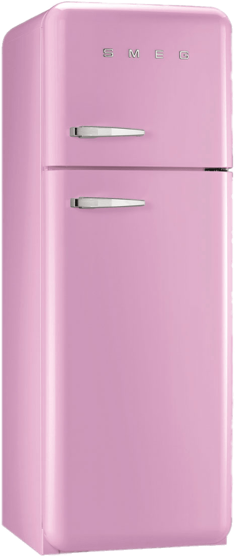 Kitchenware - Smeg Fridge Freezer Pink Clipart (1333x1100), Png Download