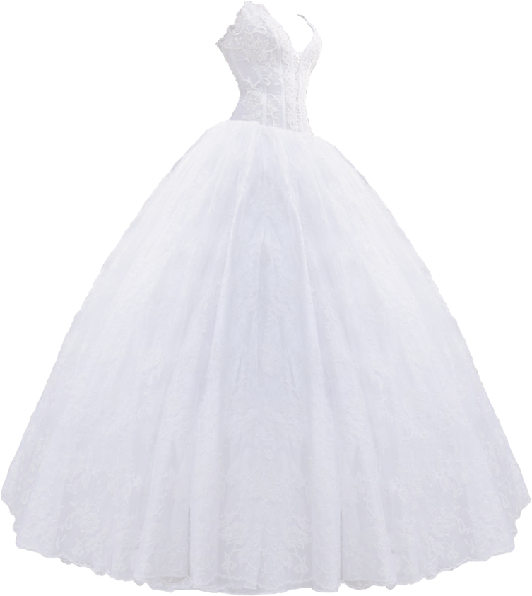 Medium Wedding Gown - Gown Clipart (900x869), Png Download