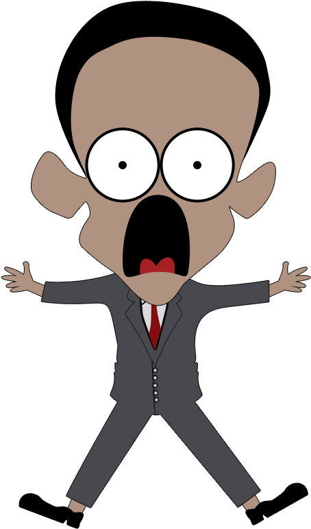 Scared - Cartoon Clipart (480x854), Png Download
