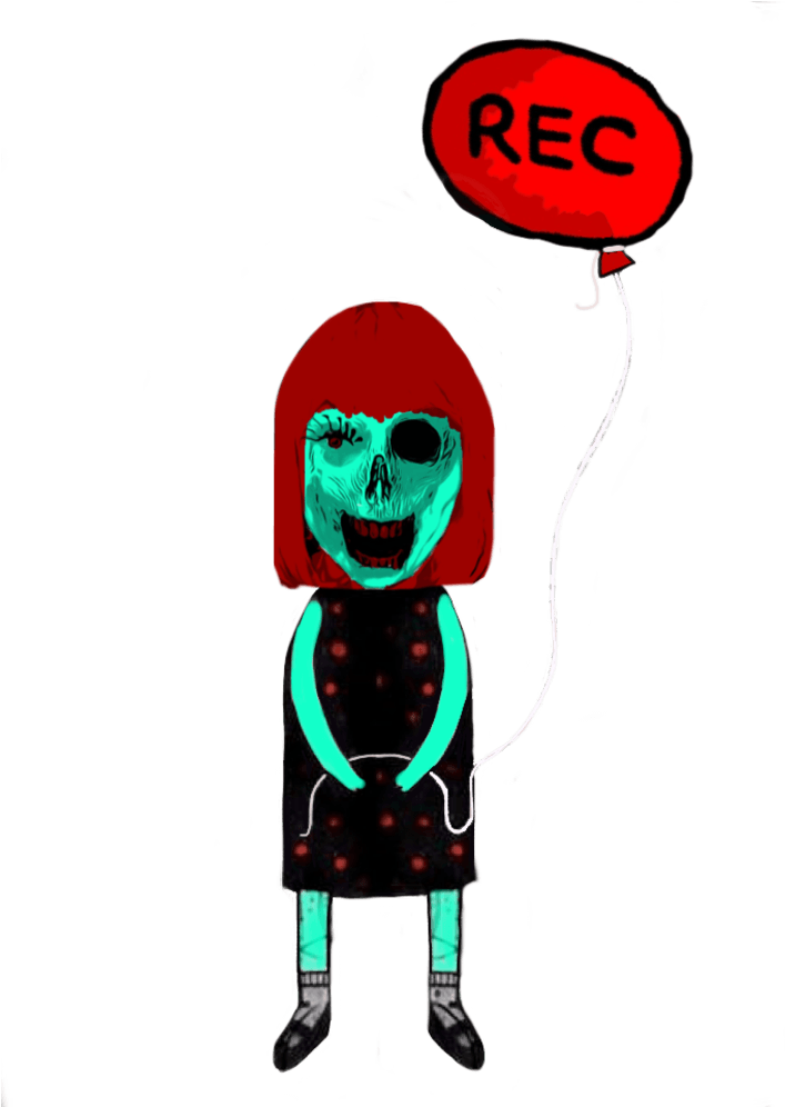 Adh Zombie W/ Rec Balloon - Illustration Clipart (730x995), Png Download