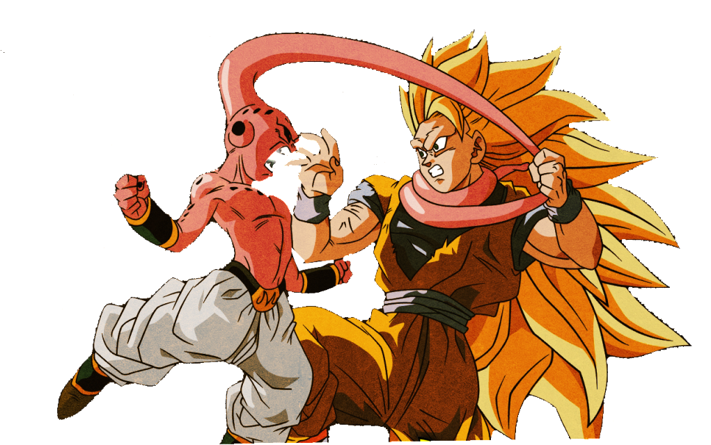 Fotos De Dbz Png - Goku Vs Majin Buu Png Clipart (1024x819), Png Download
