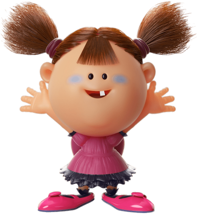 Zombie Dumb Hana - Zombie Dumb Cartoon Character Clipart (720x720), Png Download