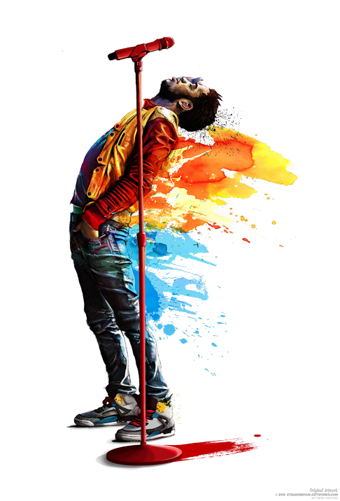 Hip Hop Kid Cudi Hip-hop Png Transparent Vertical - Kid Cudi Artwork Clipart (500x750), Png Download