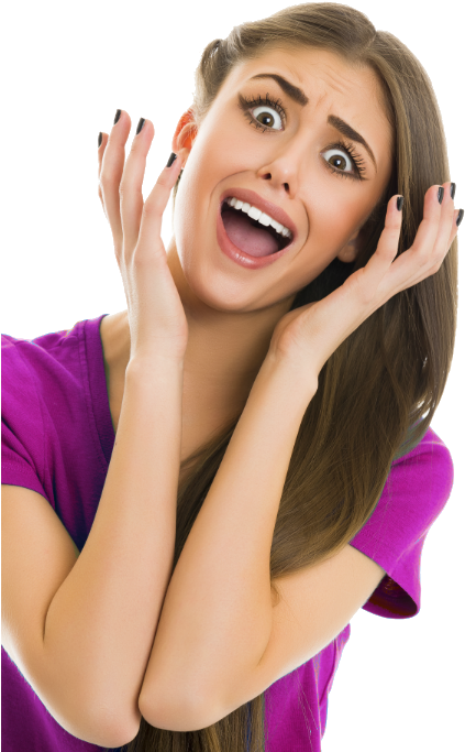 Scared Girl Png - Claves Del Lenguaje Corporal Clipart (500x750), Png Download