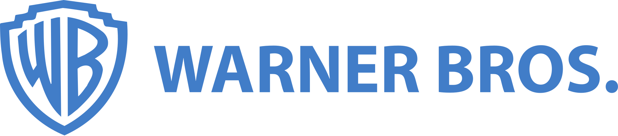 Open - Warner Bros Logo Png Clipart (2000x440), Png Download
