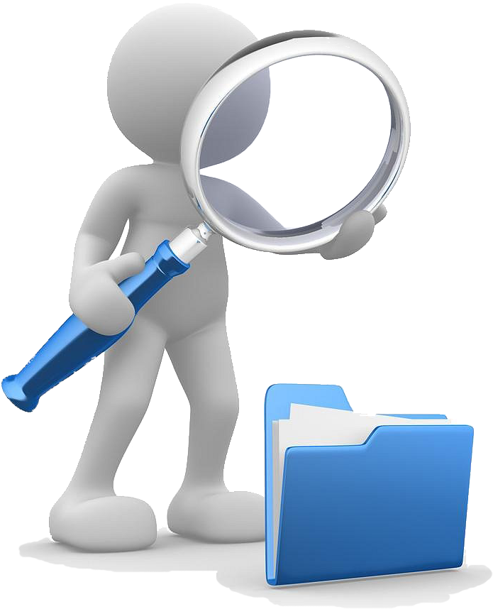 Loupe Png Photo - Research Man Clipart (858x1000), Png Download