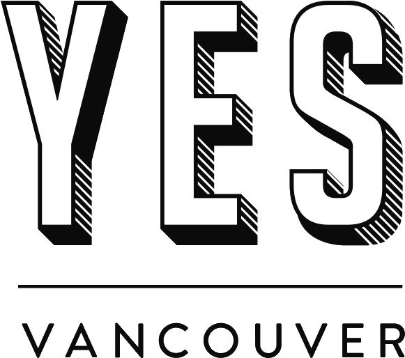 Yes Vancouver Logo - Black-and-white Clipart (600x515), Png Download