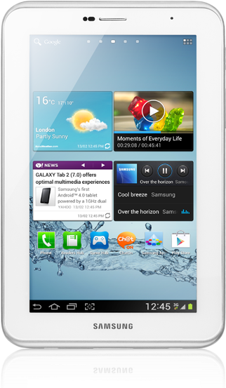 Tablet Branco Png - Samsung Tab Gt P3110 Clipart (795x570), Png Download