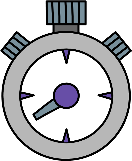 Stopwatch, Silver, Purple, Png Stopwatch - Fk Teplice Clipart (816x1056), Png Download