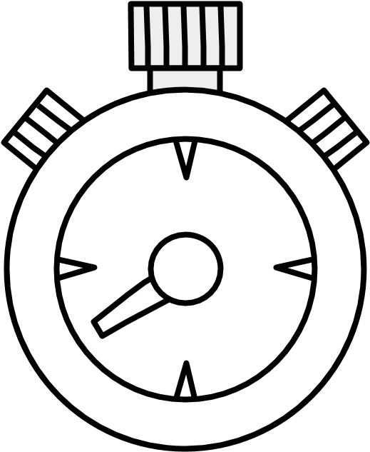 Download Stopwatch, Black And White, Png Circle Clipart Png Download