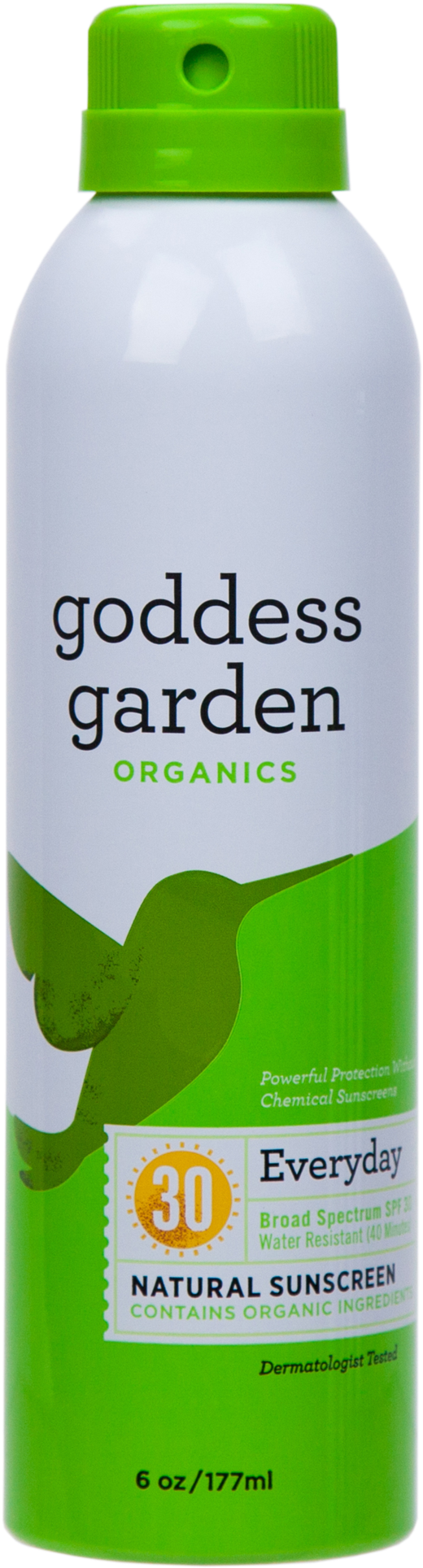 Goddess Garden Everyday Natural Sunscreen Continuous - Organic Sunscreen Spray Clipart (1131x2048), Png Download