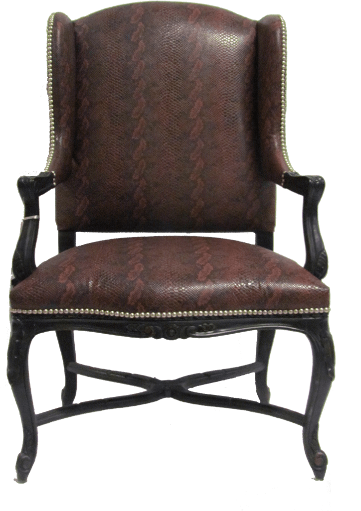 A French Style Wing Chair From Century Furniture With - Office Chair Clipart (1142x1142), Png Download