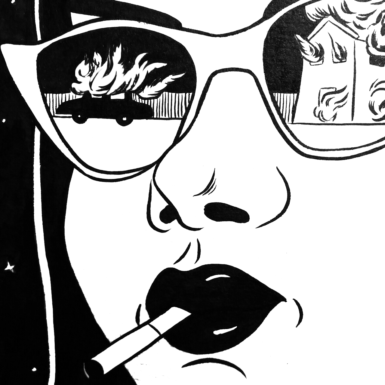 Transparent/sticker Blg Soft Grunge Blg - Watch Your Car Burn Clipart (1280x1280), Png Download