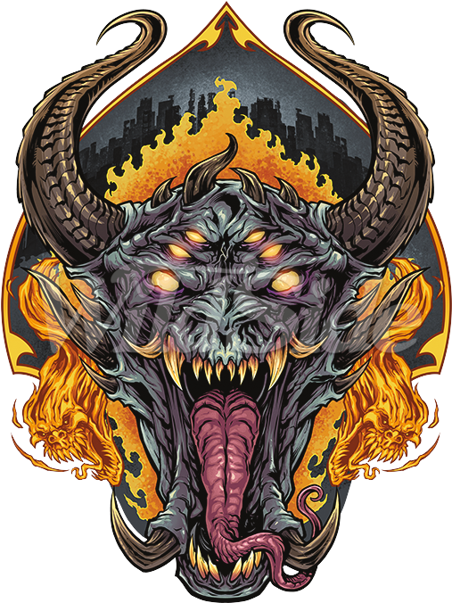 Demon Face Clipart (675x675), Png Download