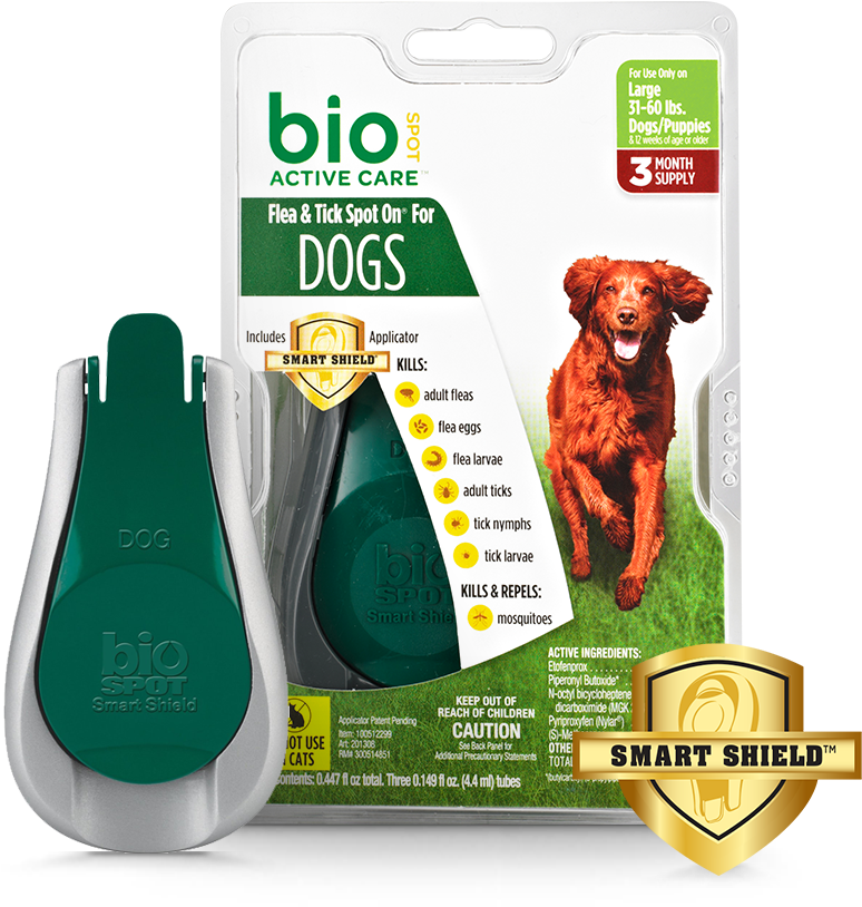 Bio Spot Active Care™ Flea & Tick Spot On® For Dogs - Bio Spot Active Care Flea & Tick Spot Dogs Clipart (780x816), Png Download