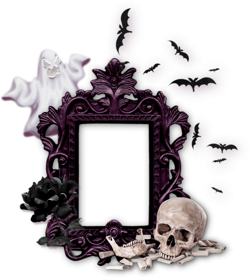 Cadre Png Gothique, Halloween - Picture Frame Clipart (875x970), Png Download