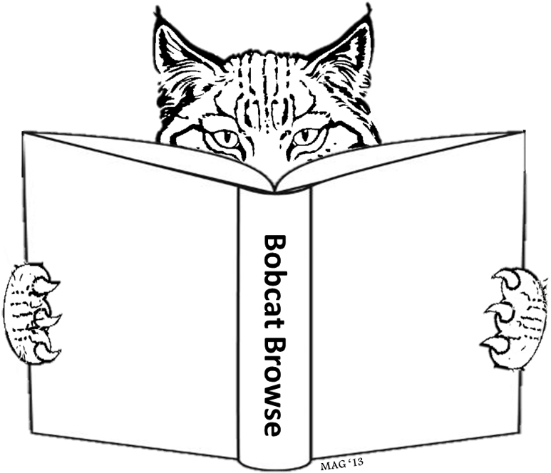 Discover Your Next Favorite Book - Bobcat Reading A Book Clipart (800x686), Png Download