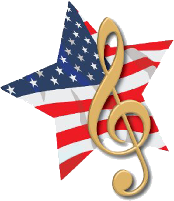 Patriotic-music - Patriotic Music Clip Art - Png Download (572x663), Png Download