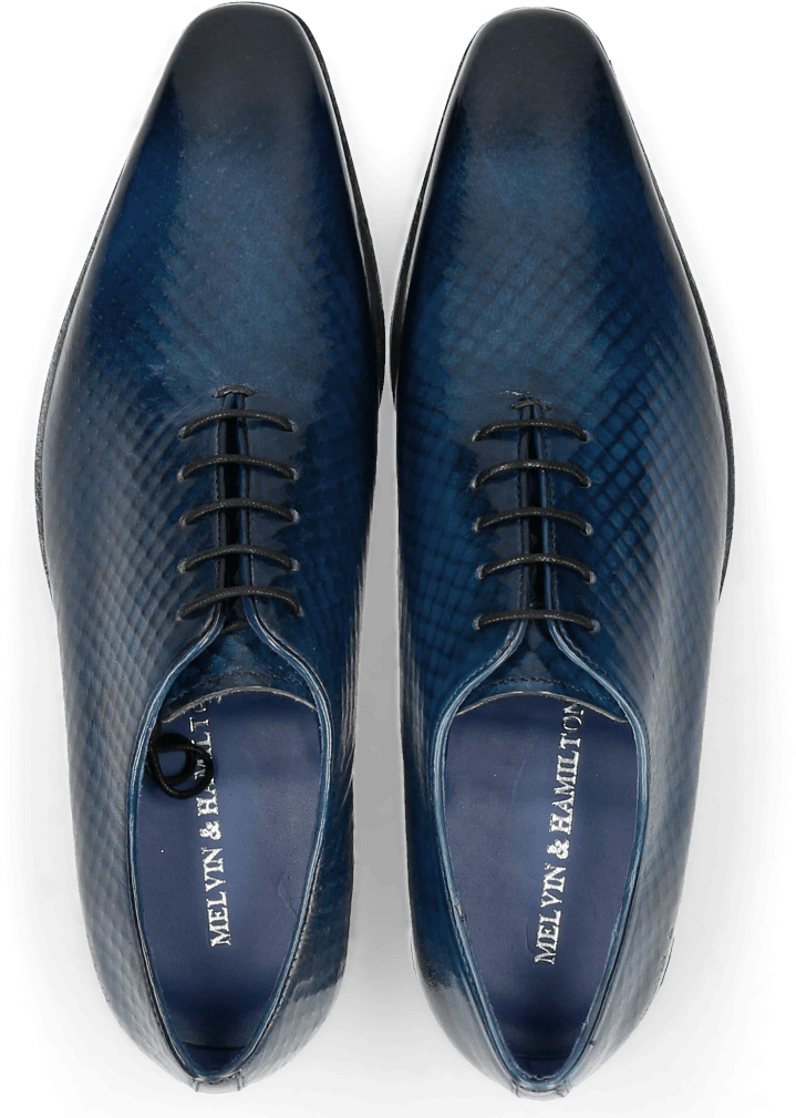 Oxford Shoes Lewis 37 Fence Print Shock - Melvin & Hamilton Rico Navy Clipart (1024x1024), Png Download