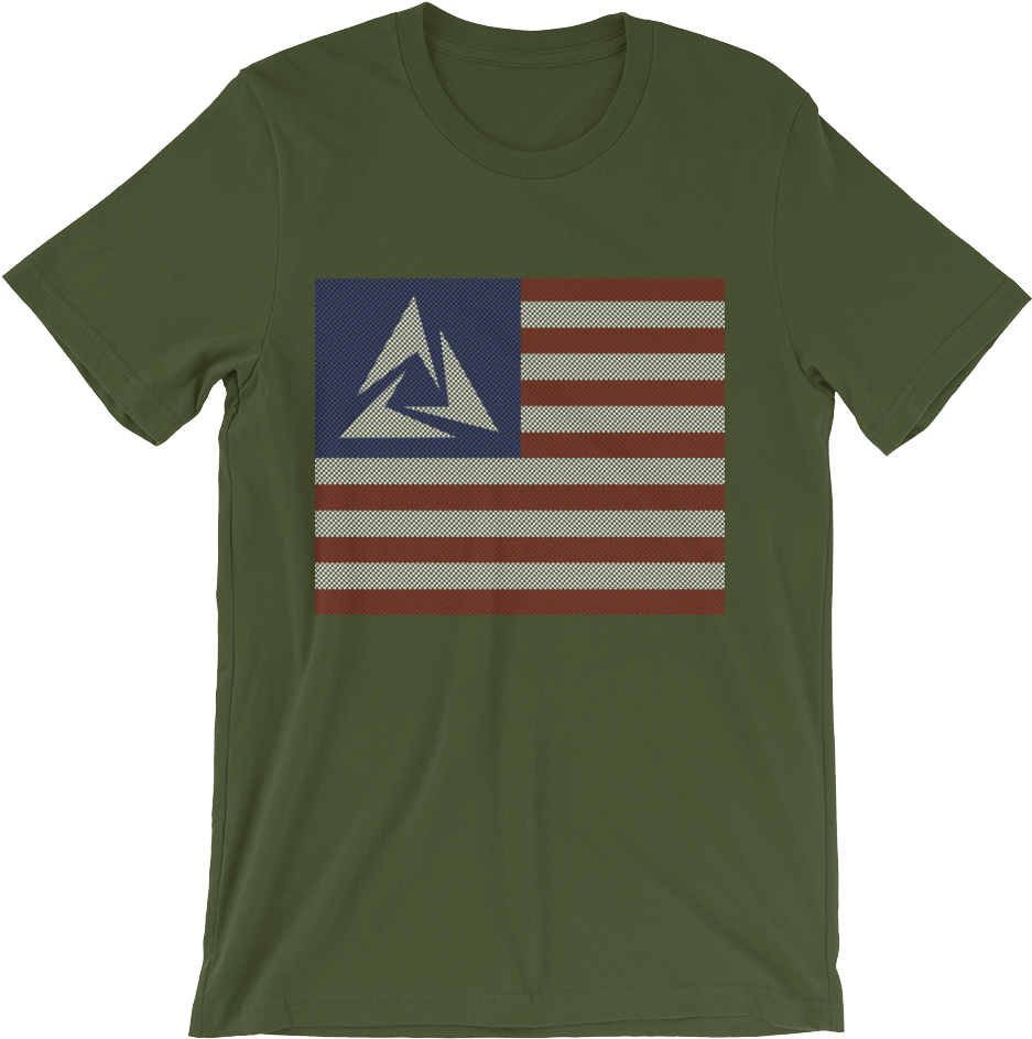 Flag Logo T-shirt In Halftone - Dakota Kai Shirt Clipart (1000x1000), Png Download