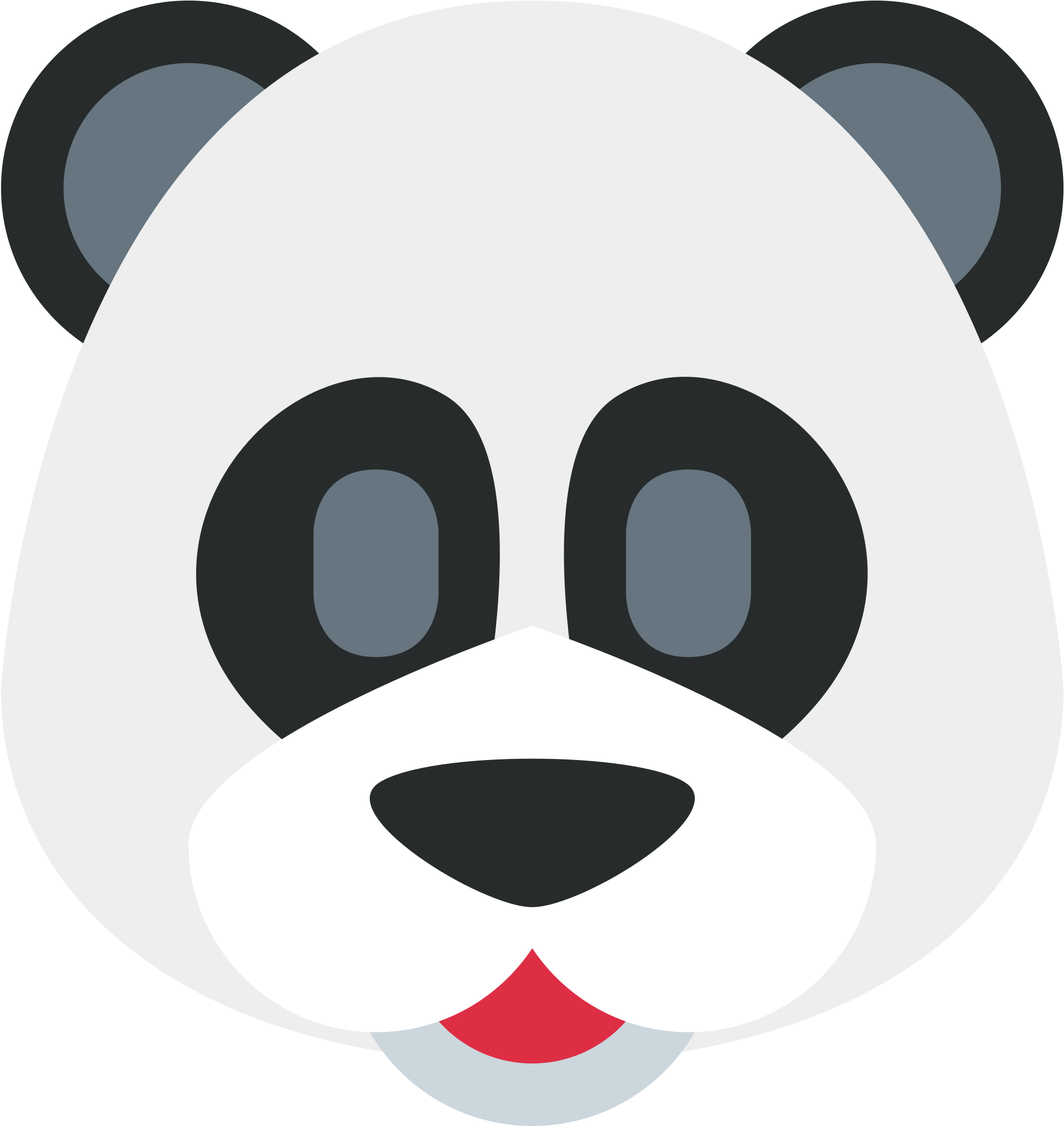 Panda Face - Emoji Panda Clipart (2048x2048), Png Download