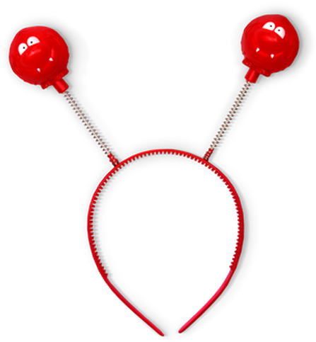 Red Nose Day Headband Clipart (615x615), Png Download