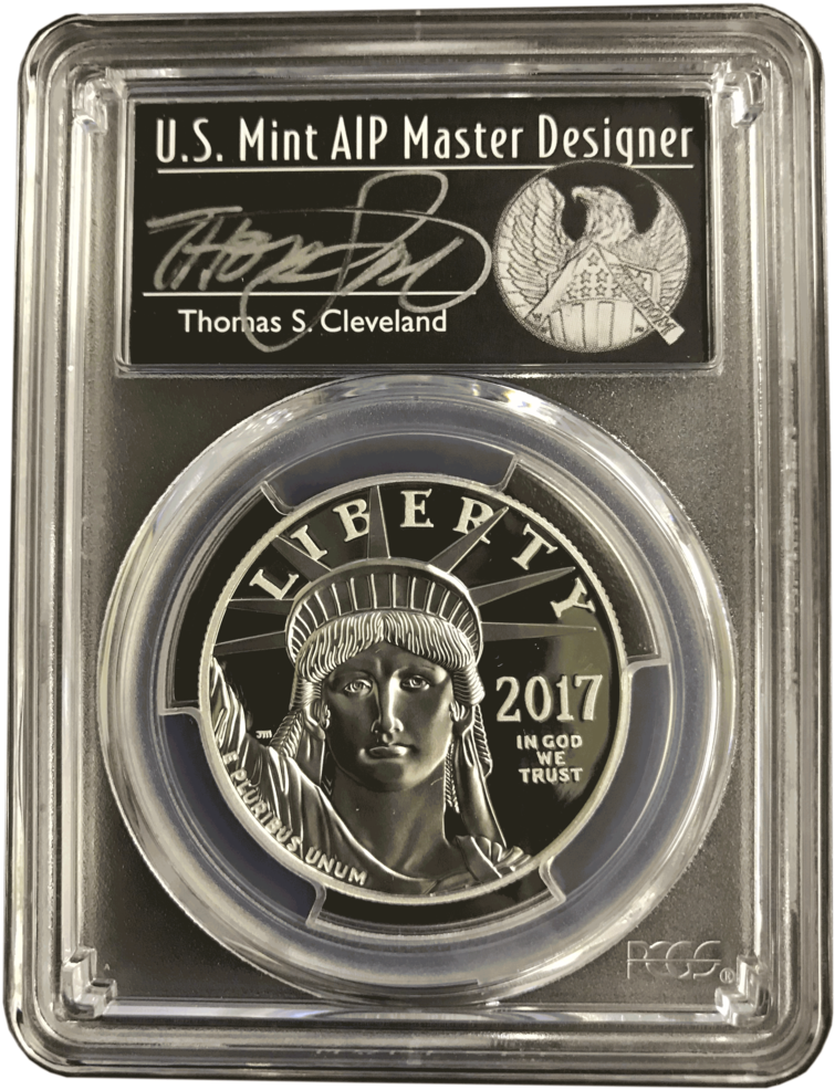 Cleveland 2017 Platinum - Silver Clipart (1000x1000), Png Download