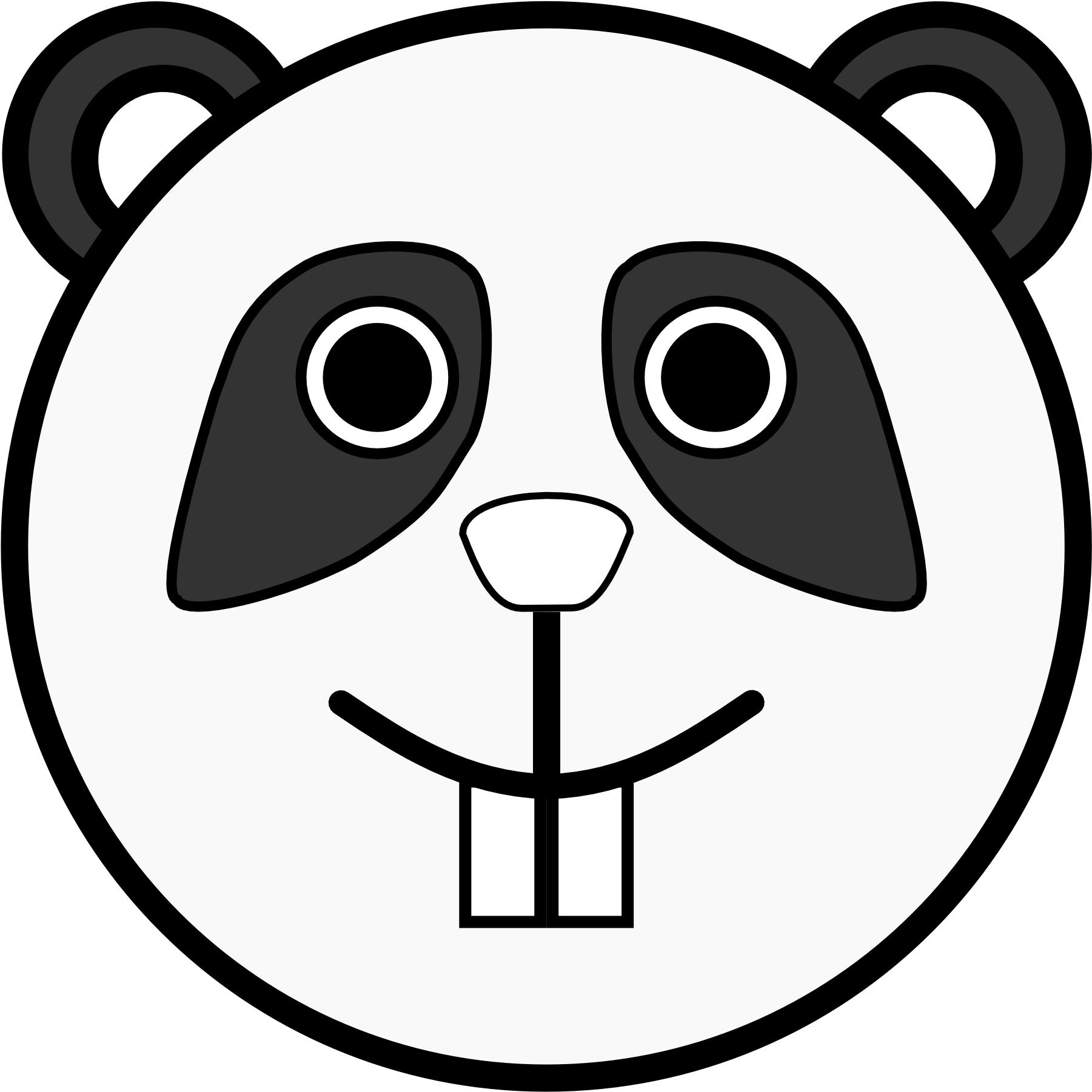 Panda Clipart Easy - Panda Clip Art - Png Download (1801x1802), Png Download