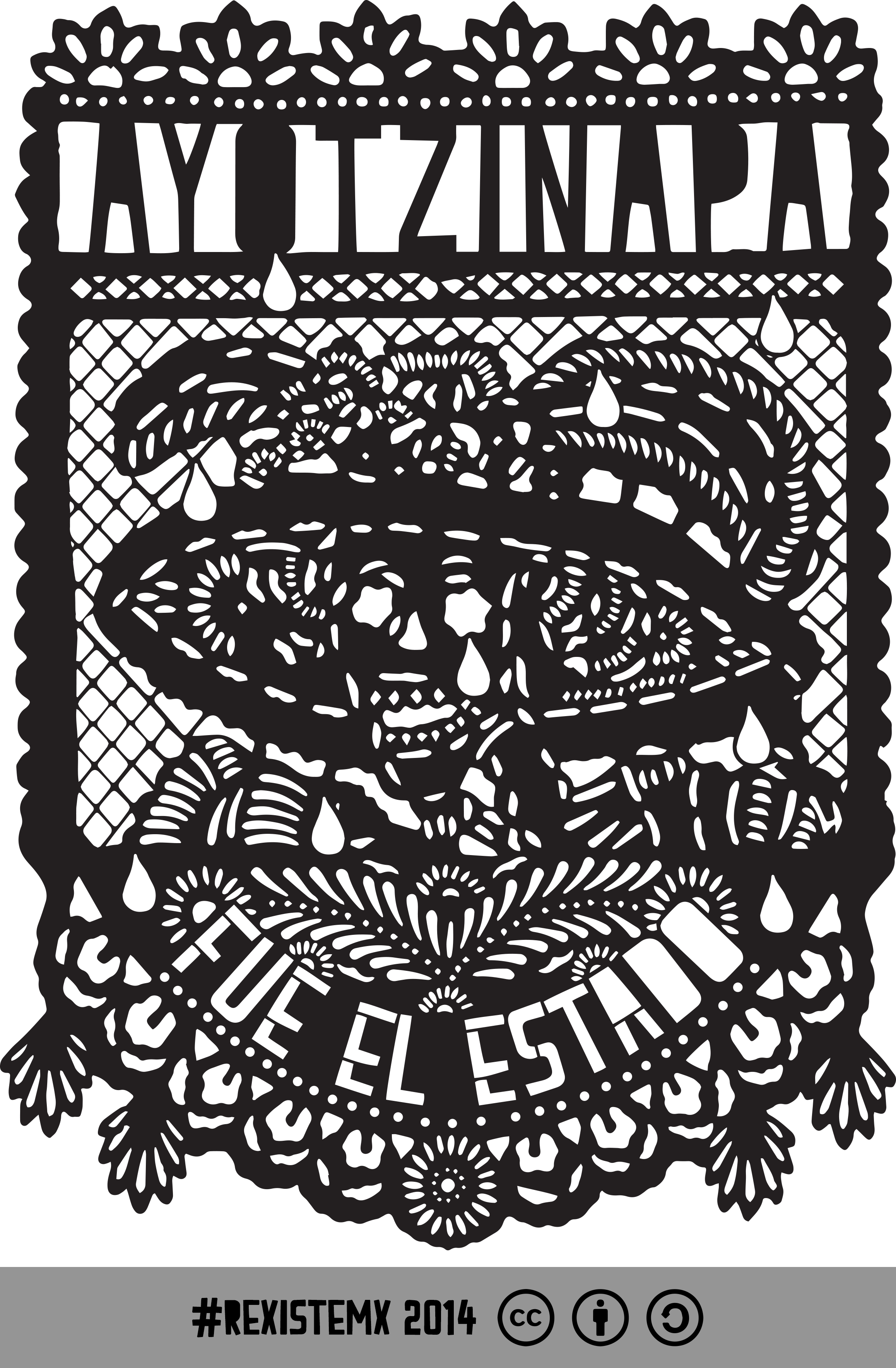 File - Lloracatrinallueverabia - Papel Picado Catrina Png Clipart (2316x3534), Png Download
