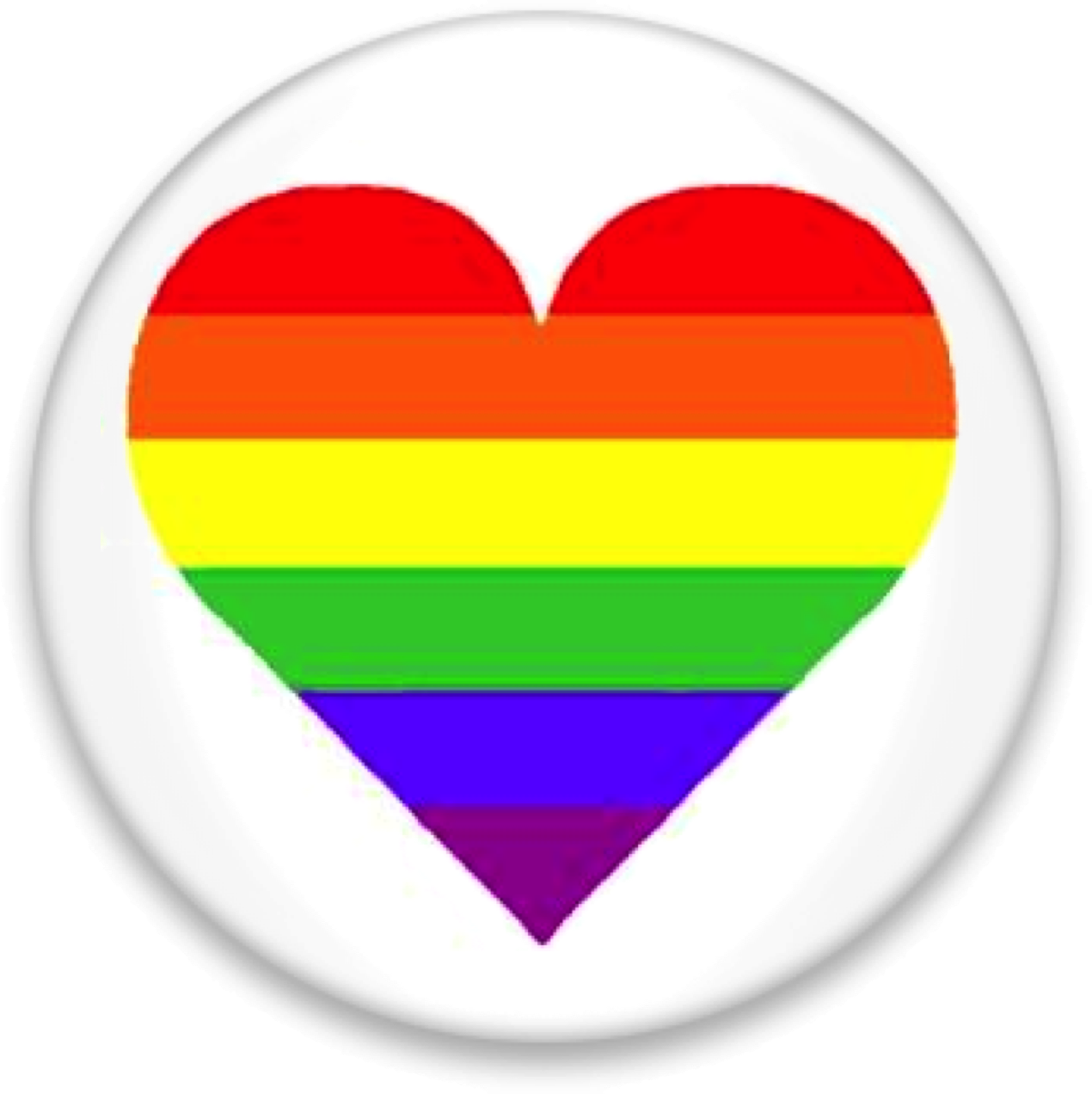 Rainbow Heart Png - Happy Valentines Day Lgbt Clipart (1270x1272), Png Download