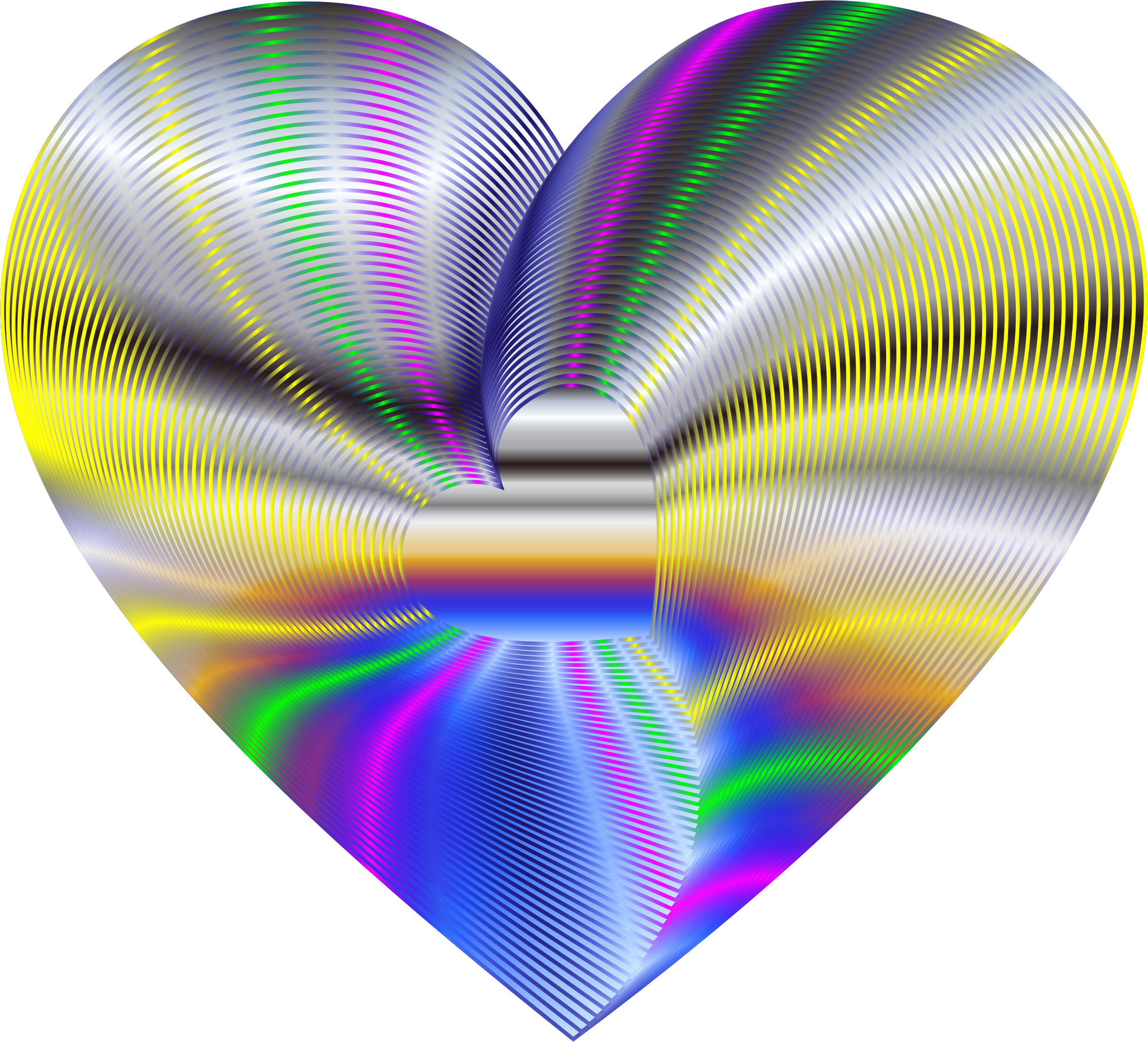This Free Icons Png Design Of Golden Heart Of The Rainbow Clipart (2266x2056), Png Download