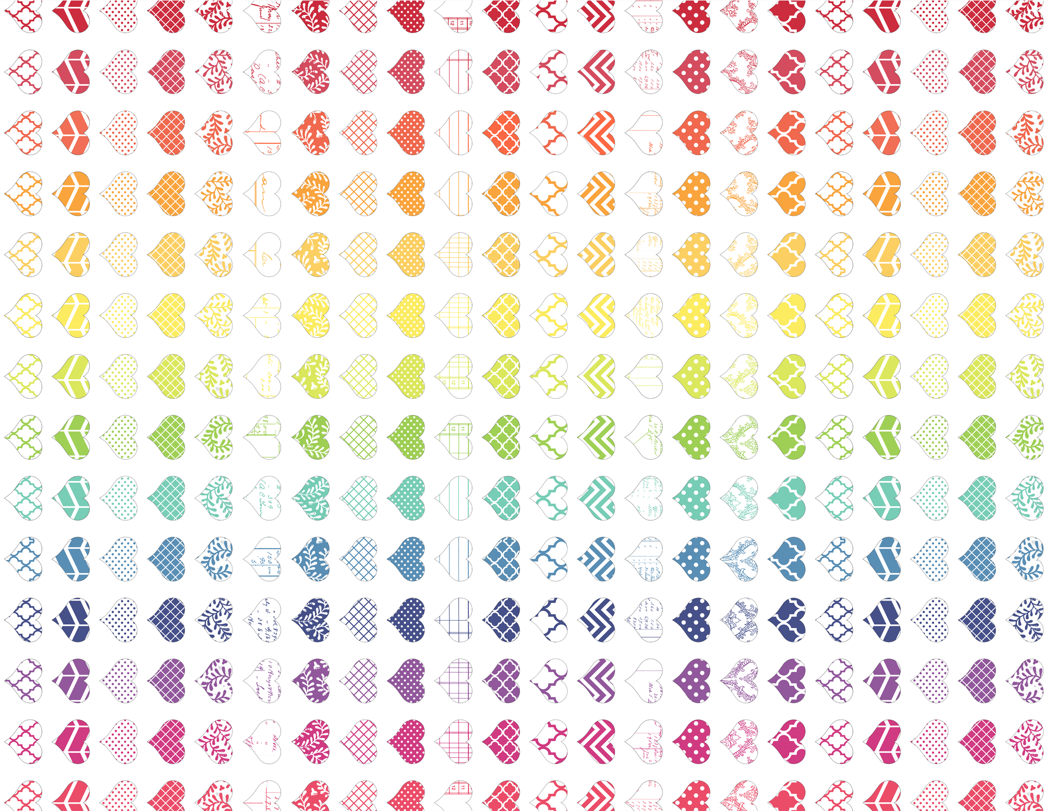 Png Rainbow Heart A2 Melstampz - Art Clipart (2975x3850), Png Download