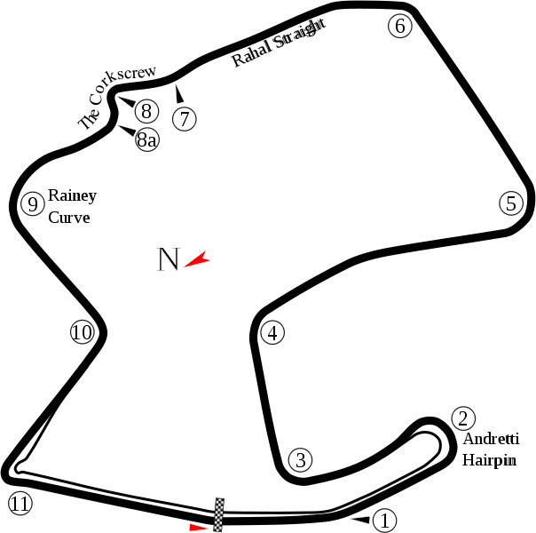 Laguna Seca Circuits Pinterest Race Tracks Cars - Mazda Laguna Seca Track Map Clipart (604x600), Png Download