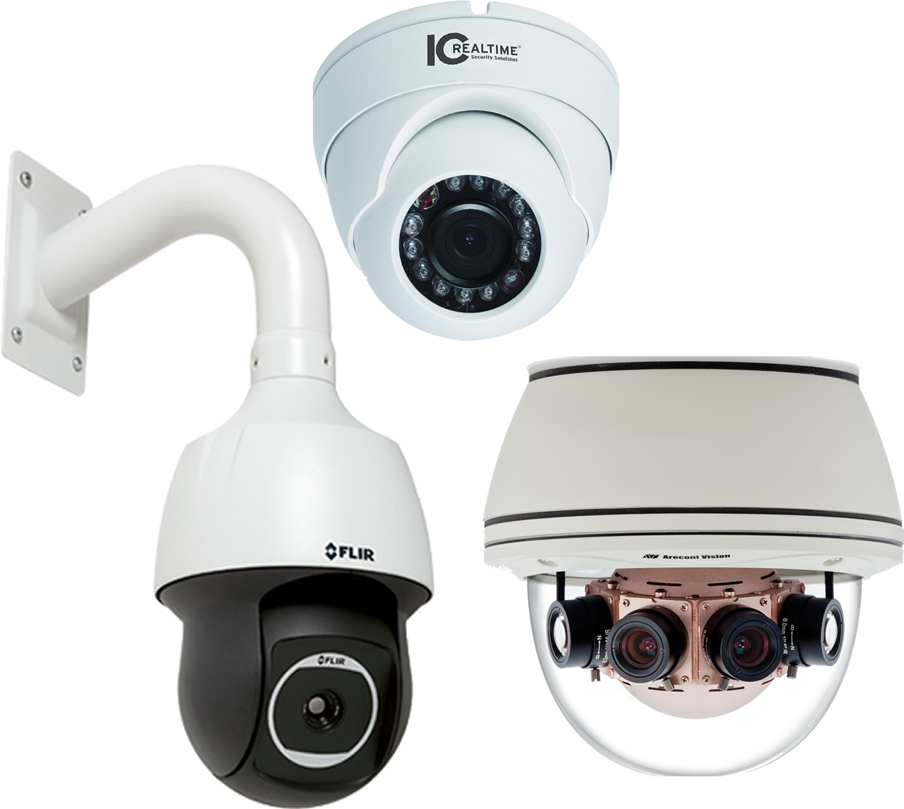 Video Cameras - Panoramic Security Camera Clipart (1369x1213), Png Download