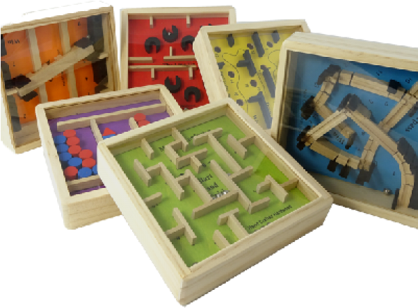 Kids Wooden Maze Puzzles - Wood Clipart (600x600), Png Download