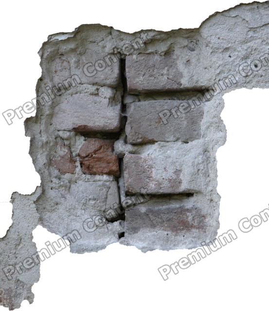 Damage Decals - Stone Wall Clipart (553x640), Png Download