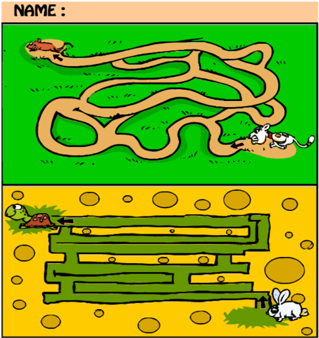 Beginner Maze For Kids - Illustration Clipart (500x647), Png Download