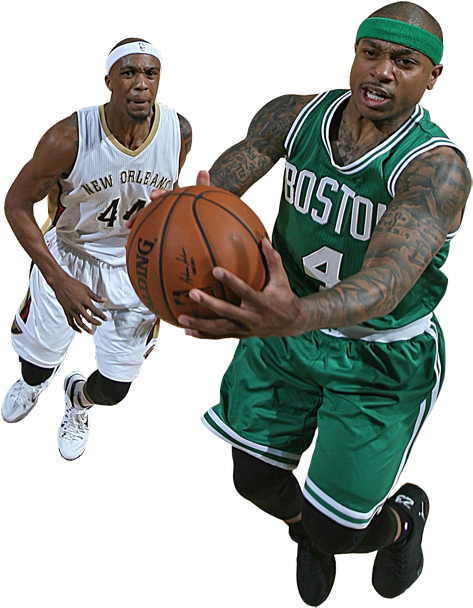 Isaiah Thomas Finishes At The Rim - Transparent Isaiah Thomas Clipart (500x630), Png Download