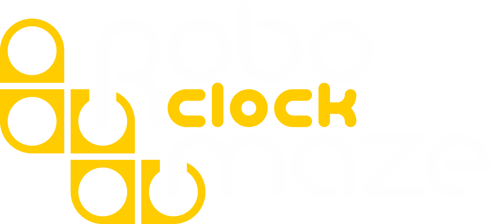 Roboclock Maze Logo - Graphic Design Clipart (2000x915), Png Download