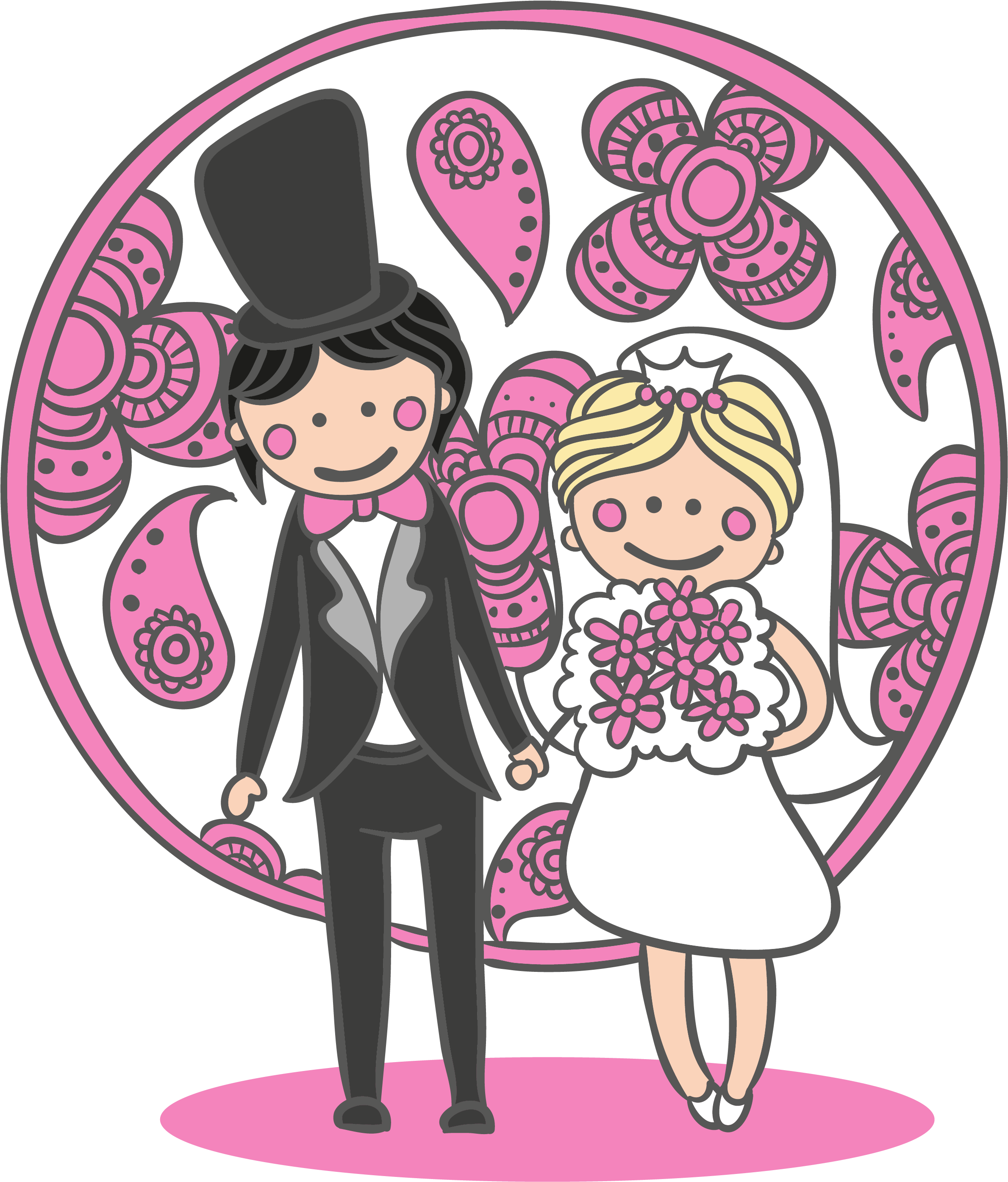 Banner Free Stock Cartoon Vector Illustration Transprent - Bridegroom Clipart (3333x3333), Png Download